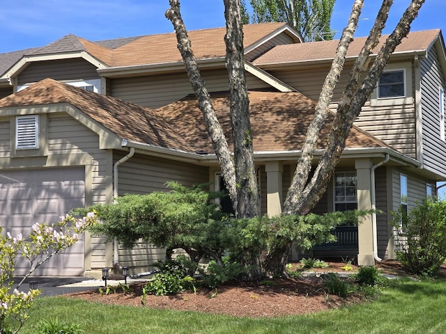 view of front of property featuring an attached garage