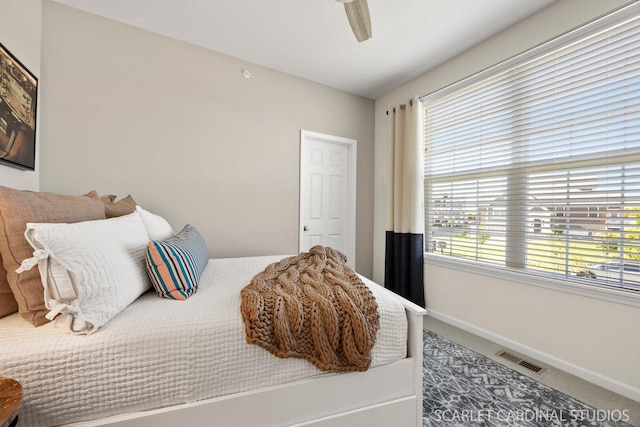 4404 Monroe Ct, Naperville, IL 60564 - carpeted bedroom featuring baseboards and a ceiling fan
