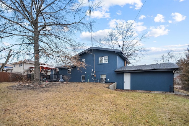 8909 S 85th Ct, Hickory Hills, IL 60457 - rear view of house with stucco siding