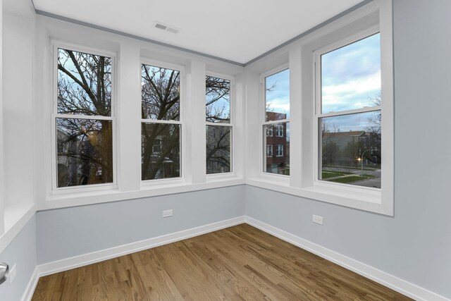 1315 S Kolin Ave, Chicago, IL 60623 - unfurnished sunroom with wood finished floors and baseboards