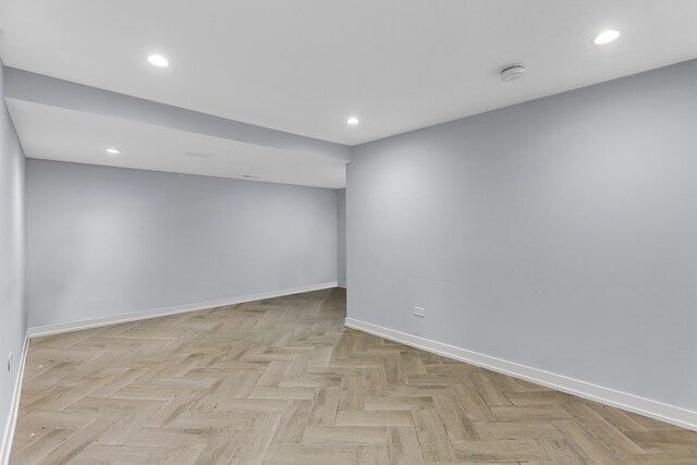 1315 S Kolin Ave, Chicago, IL 60623 - spare room featuring baseboards and recessed lighting