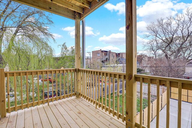 1315 S Kolin Ave, Chicago, IL 60623 - wooden deck with a residential view