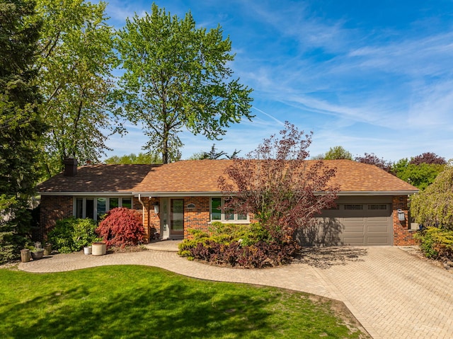 15322 Woodmar Dr, Orland Park, IL 60462 - single story home with brick siding, a garage, and decorative driveway