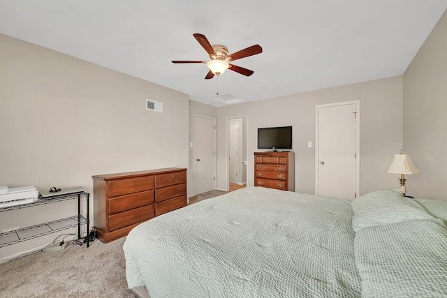 8530 Westberry Ln, Tinley Park, IL 60487 - bedroom with carpet floors and a ceiling fan