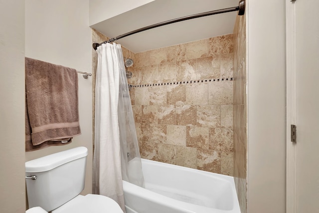 8530 Westberry Ln, Tinley Park, IL 60487 - full bathroom with shower / bath combo with shower curtain and toilet