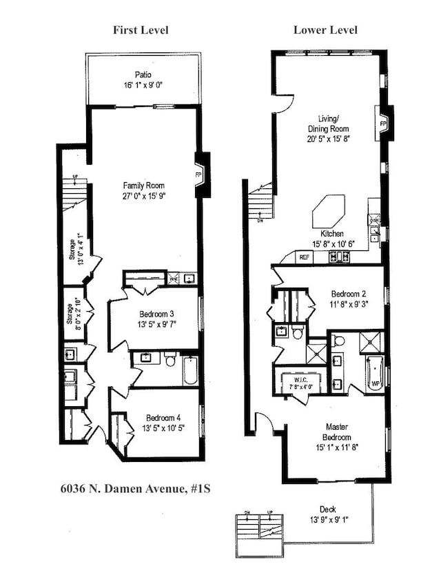 6036 N Damen Ave Unit 1S, Chicago, IL 60659 - property floor plan