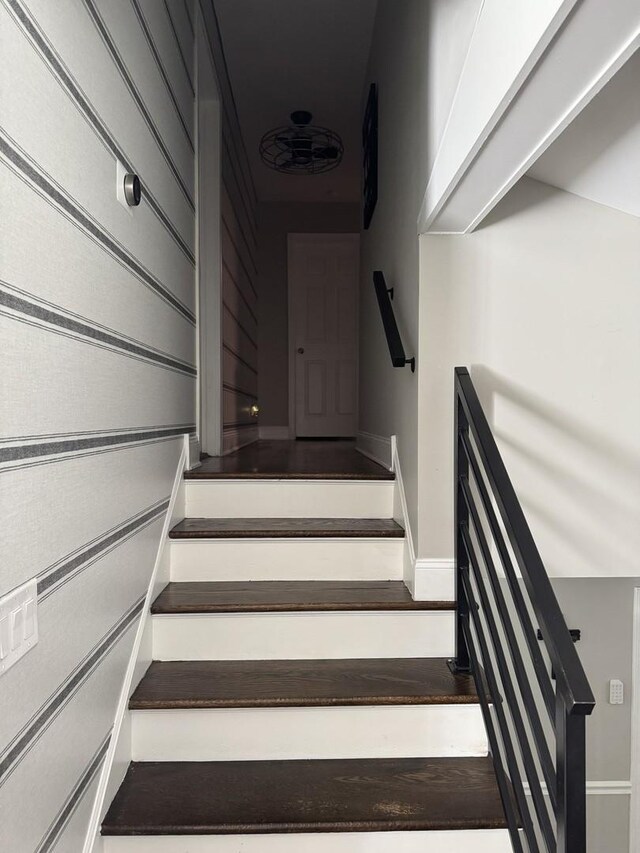 8 W Emerson St, Arlington Heights, IL 60005 - stairway featuring baseboards