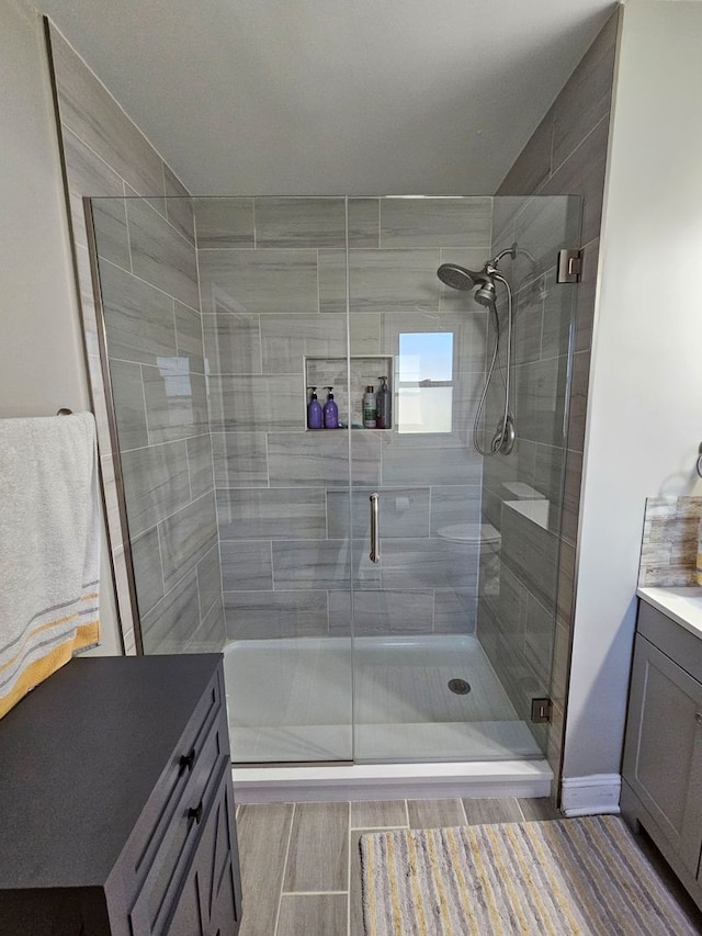 8 W Emerson St, Arlington Heights, IL 60005 - full bathroom featuring vanity and a stall shower