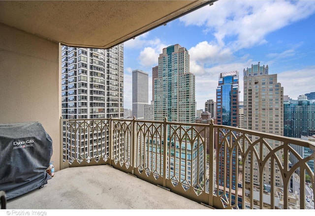 21 E Huron St Unit 3204, Chicago, IL 60611 - balcony with a skyline view and grilling area