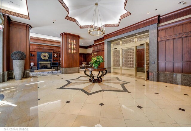 21 E Huron St Unit 3204, Chicago, IL 60611 - building lobby with crown molding and recessed lighting