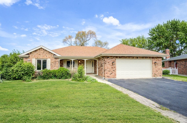 14801 Jean Ct, Oak Forest, IL 60452 - single story home with an attached garage, a porch, driveway, and roof with shingles