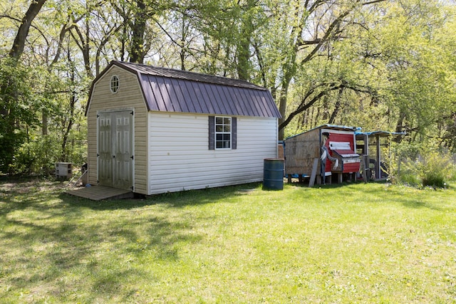 12367 Squirrel Tree Ln, Belvidere, IL 61008 - view of shed featuring central air condition unit