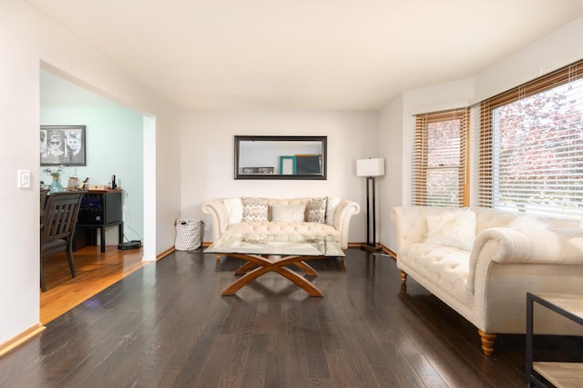 12367 Squirrel Tree Ln, Belvidere, IL 61008 - living room with hardwood / wood-style floors and baseboards