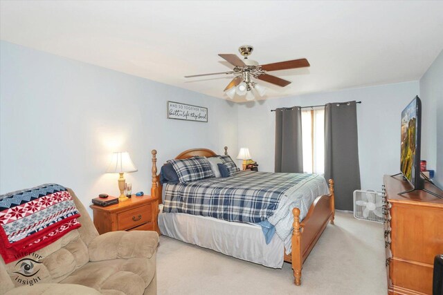 975 S Laura Ln, Coal City, IL 60416 - bedroom featuring light colored carpet and ceiling fan