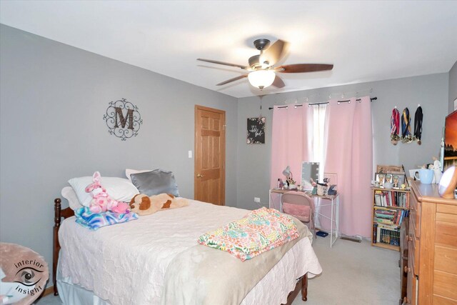 975 S Laura Ln, Coal City, IL 60416 - bedroom featuring carpet flooring and ceiling fan