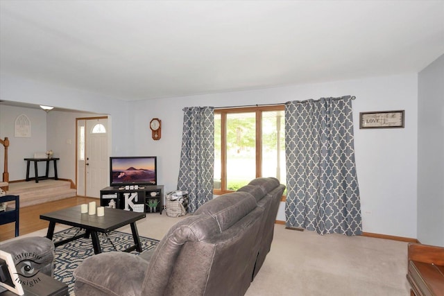 975 S Laura Ln, Coal City, IL 60416 - living room with baseboards and light colored carpet
