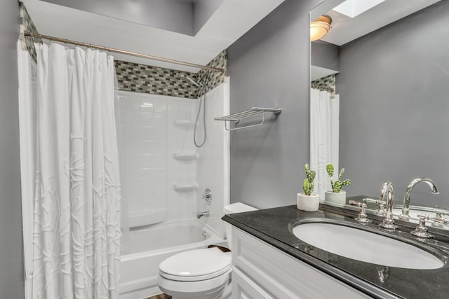1723 Victor Ter, Gurnee, IL 60031 - full bathroom featuring shower / bath combo, vanity, and toilet