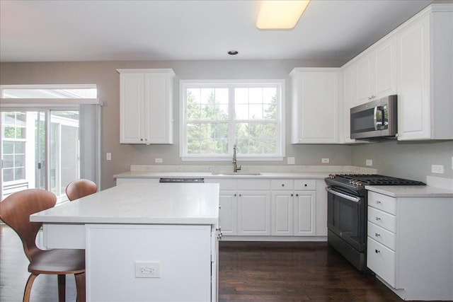 1207 Angle Tarn, West Dundee, IL 60118 - kitchen featuring stainless steel appliances, a sink, a breakfast bar, and healthy amount of natural light