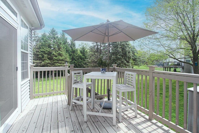 1207 Angle Tarn, West Dundee, IL 60118 - wooden deck with a lawn