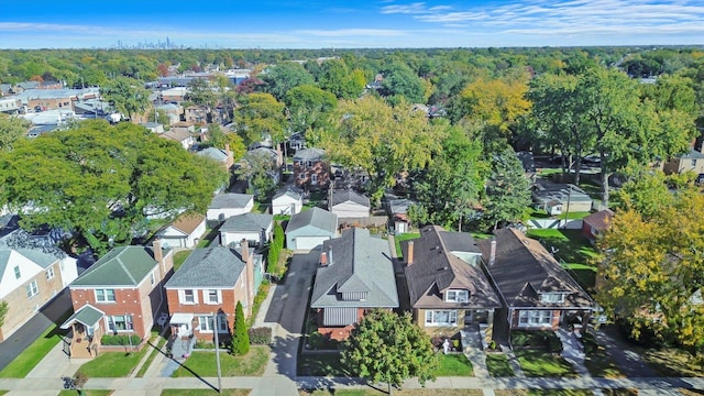 aerial view of property's location featuring nearby suburban area