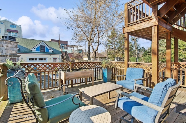 4752 N Beacon St, Chicago, IL 60613 - view of wooden deck
