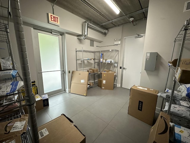 1701 W Webster Ave Unit 611, Chicago, IL 60614 - below grade area featuring tile patterned flooring and electric panel