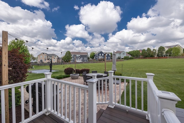 3080 Wickenden Ave, Elgin, IL 60124 - deck featuring a residential view and a yard