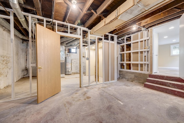 125 Arbor Ave, West Chicago, IL 60185 - below grade area with water heater