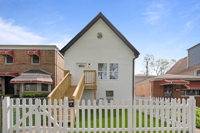 8317 S Constance Ave, Chicago, IL 60617 - view of front facade with a fenced front yard