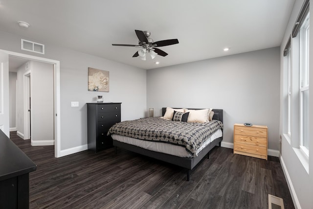 2234 Weatherbee Ln, Naperville, IL 60563 - bedroom featuring wood finished floors, ceiling fan, and recessed lighting