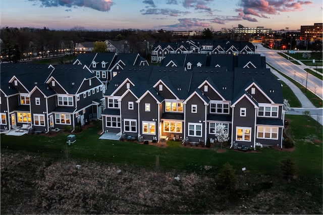 2234 Weatherbee Ln, Naperville, IL 60563 - aerial view at dusk of a residential view