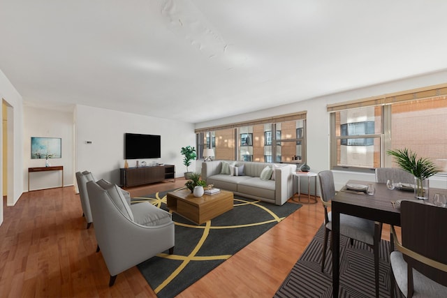 247 E Chestnut St Unit 1603, Chicago, IL 60611 - living area with wood finished floors