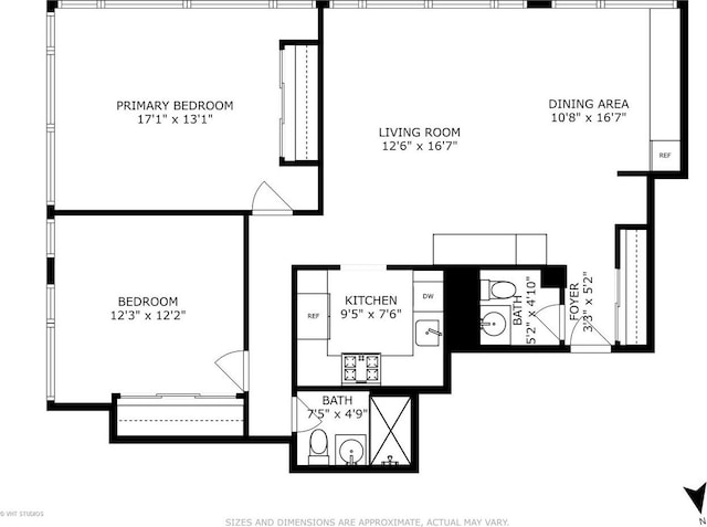 247 E Chestnut St Unit 1603, Chicago, IL 60611 - home floor plan
