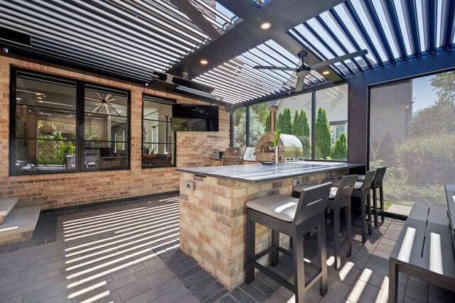 31 Concord Dr, Oak Brook, IL 60523 - view of patio with a bar