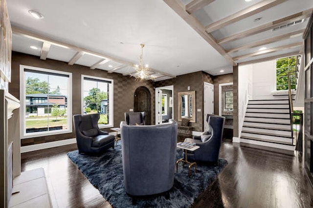31 Concord Dr, Oak Brook, IL 60523 - community lobby with stairs and beam ceiling