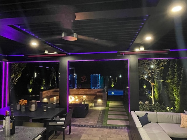 31 Concord Dr, Oak Brook, IL 60523 - view of patio / terrace with outdoor lounge area and ceiling fan