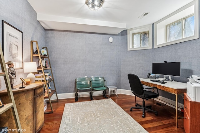 4845 N Bell Ave, Chicago, IL 60625 - home office with wood finished floors