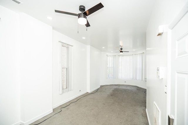 3929 W Arthington St, Chicago, IL 60624 - carpeted empty room with a ceiling fan, baseboards, and recessed lighting