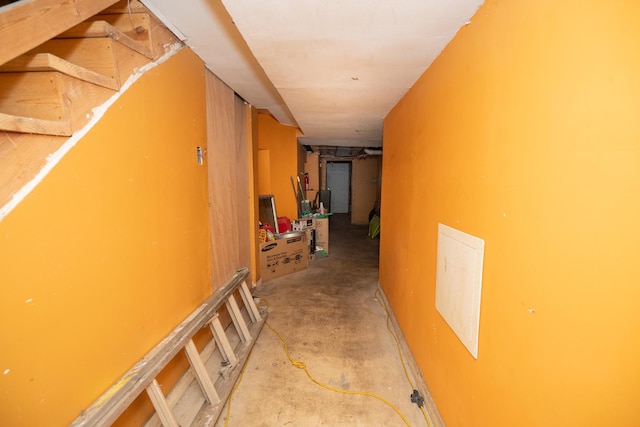 3929 W Arthington St, Chicago, IL 60624 - corridor featuring unfinished concrete floors
