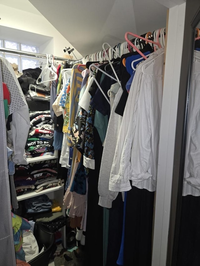 948 N California Ave, Chicago, IL 60622 - walk in closet with vaulted ceiling