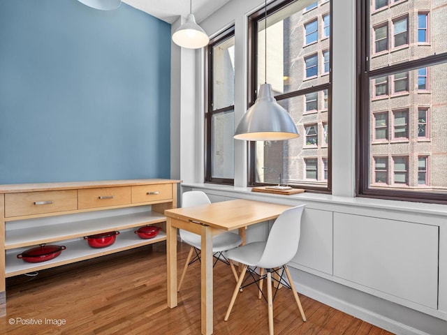 600 S Dearborn St Unit 302, Chicago, IL 60605 - dining space with wood finished floors and an office area