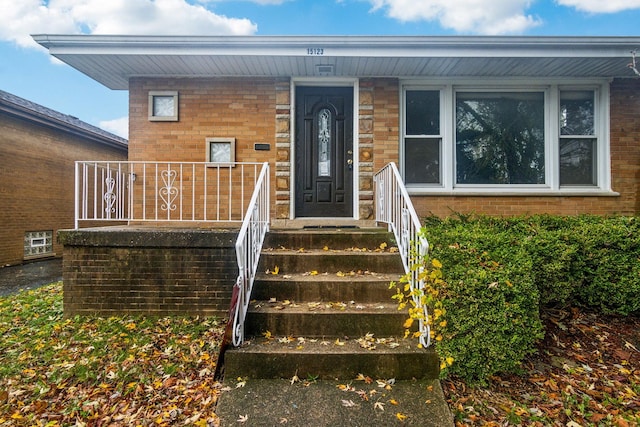 15123 Wabash Ave, South Holland, IL 60473 - entrance to property with a porch and brick siding