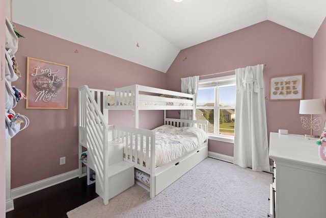 2319 Coventry Cir, Sycamore, IL 60178 - bedroom with lofted ceiling and baseboards