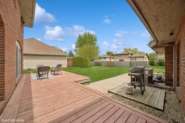 18321 Country Ln, Lansing, IL 60438 - wooden deck featuring a patio