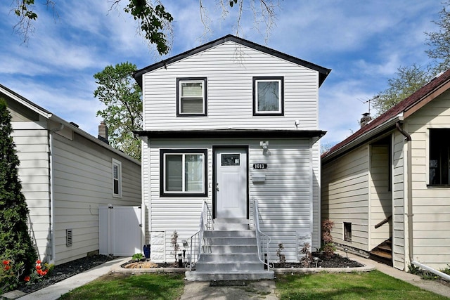 view of front of house with entry steps