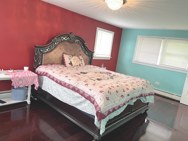 1908 Linden Ave, Waukegan, IL 60087 - bedroom with baseboard heating and wood finished floors