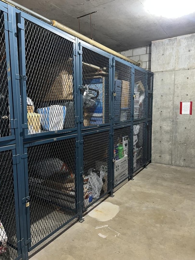 view of storage room