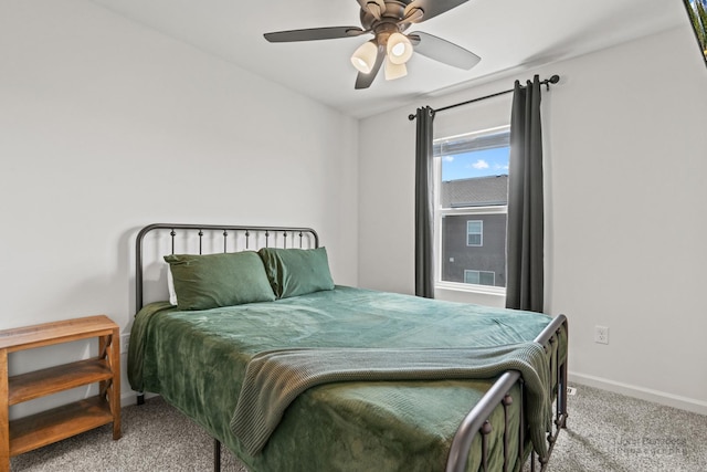824 Briar Glen Ct, Hampshire, IL 60140 - bedroom with carpet, baseboards, and ceiling fan