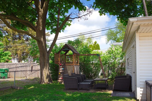 1080 E Prairie Ave, Des Plaines, IL 60016 - view of yard featuring a playground