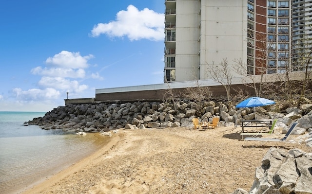 water view with local beach